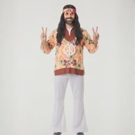 Disfraz Hippie Peace - Años 60s y 70s / Hombre Adulto